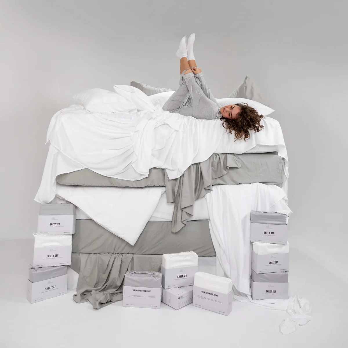 Sateen Cotton Grand Suite Sheet Set - Bild 9