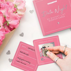 Date Night Ideas skrapkort