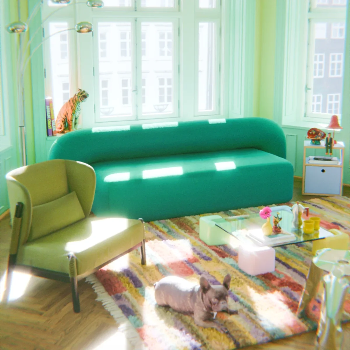 MOSS SOFA / STOR 240 / GRØN - Bild 8