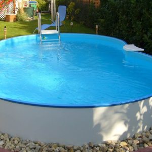 Chemoform Poolset Exklusiv Åttaform H150 Ovanmark Med Stege-525×320-Ljusblå