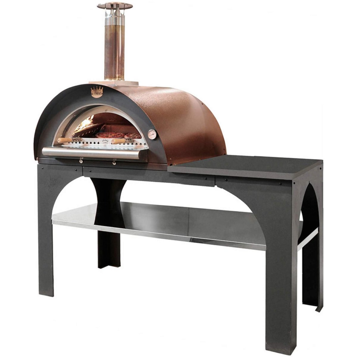 Clementi Pizza Party Vedeldad Pizzaugn 80×60 cm. Koppar