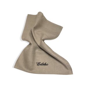 2-pack kökshandduk 100% linne med brodyr, Natur