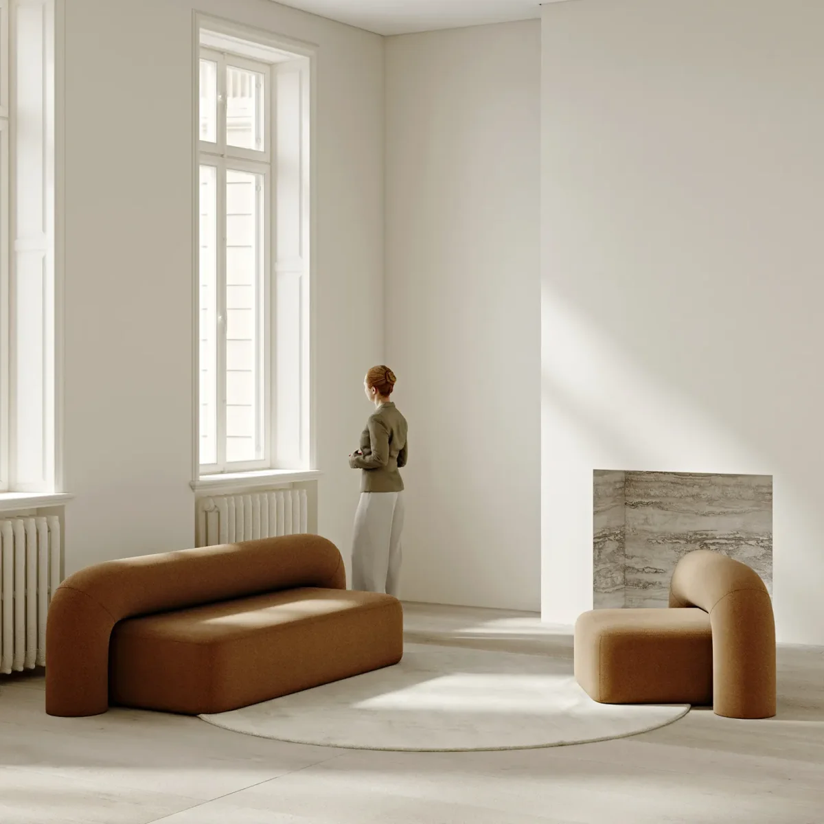 MOSS SOFA / STOR 240 / RØD - Bild 9