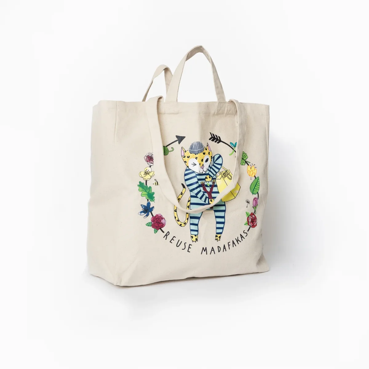 OMOM Ekologisk Tygkasse / Tote bag ORIGINAL - Natur REUSE - Bild 5