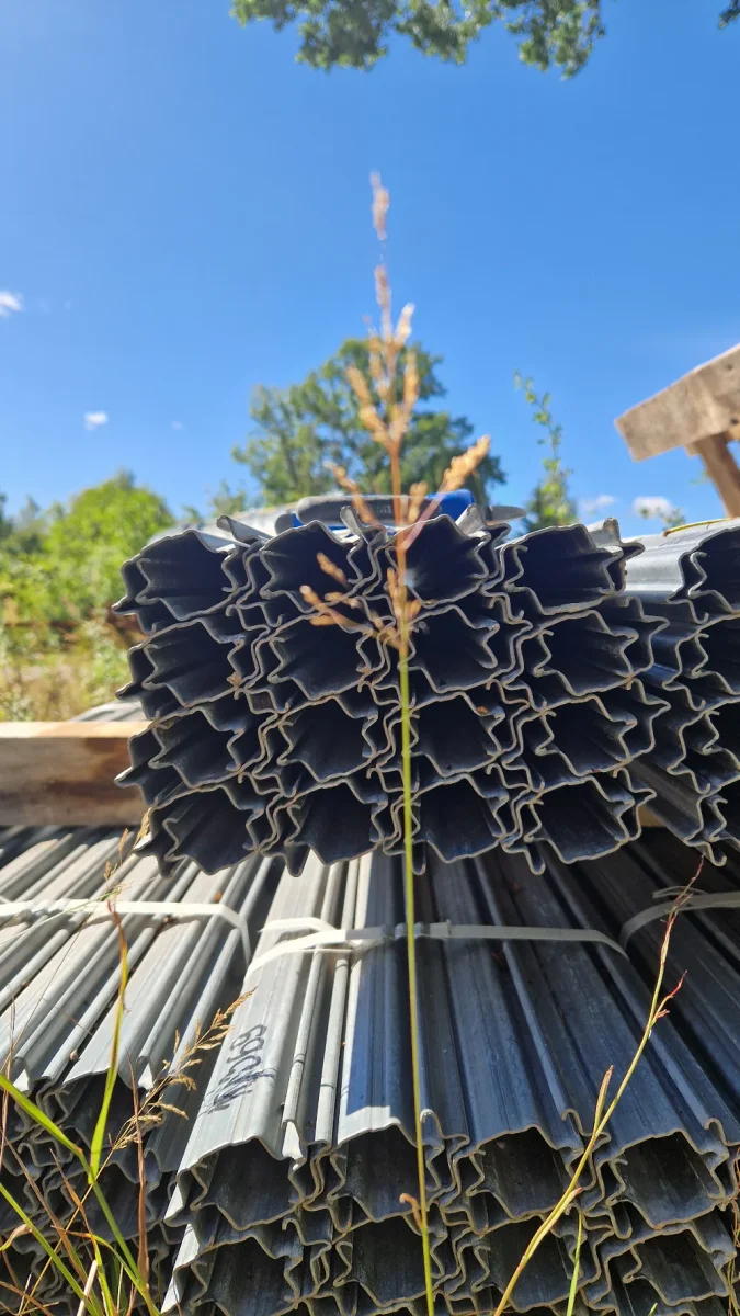 Stålstolpe | U-formad för vingårdar | 240 cm x 150 mm - Bild 3