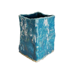 VASE / HVID & BLÅ
