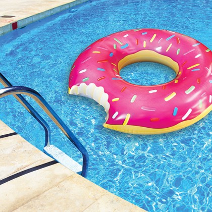 Poolmadrass Donut Jordgubb